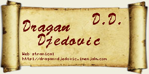 Dragan Đedović vizit kartica